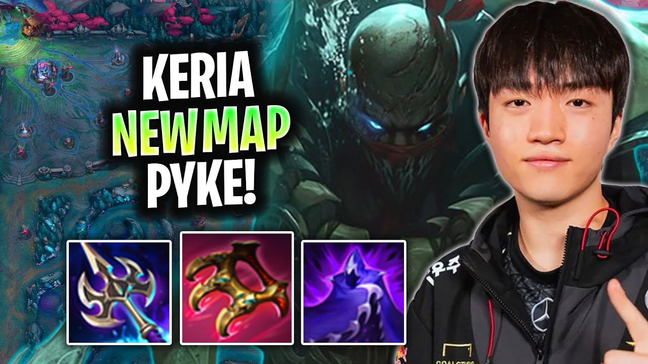 KERIA INSANE PYKE IN THE NEW IONIA MAP! | T1 Keria Plays Pyke Support vs Nautilus!  Season 2025