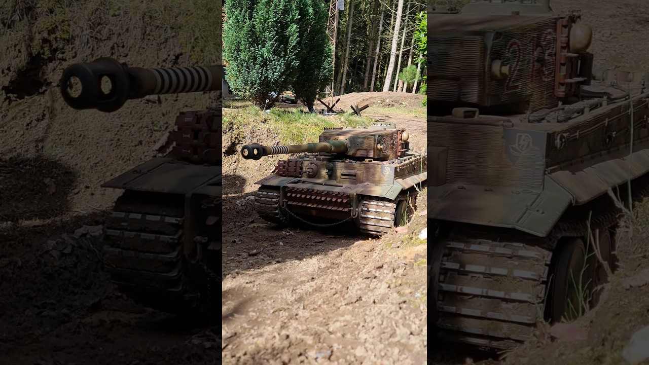 An excellent built #Armortek Tiger 1 with incredible weathering🔥 #tiger1 #1to6