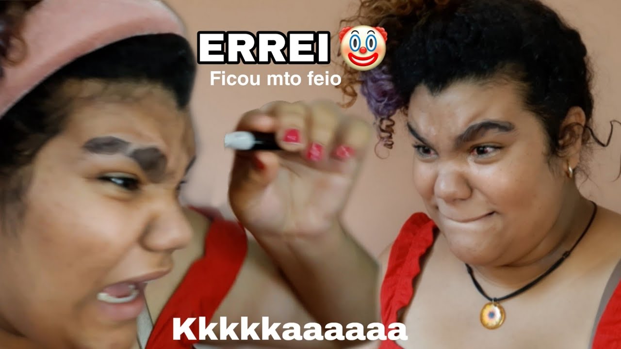 Fiz minha SOBRANCELHA pela primeira vez, SOZINHA😩🤡