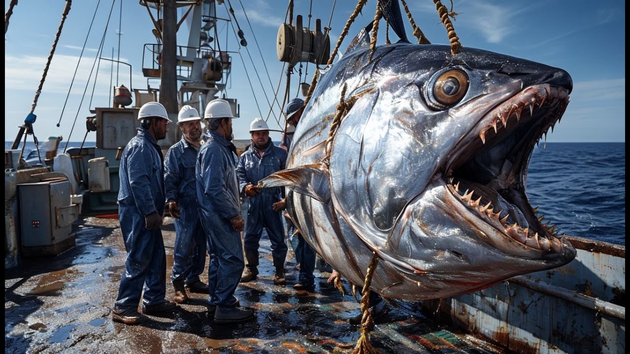 PESCA INSANA UN TONNO GIGANTE SPAVENTA I PESCATORI