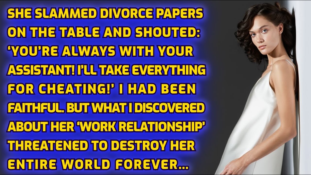 She Slammed Divorce Papers On The Table And Shouted: ‘You’re Always With Your Assistant! I’ll…