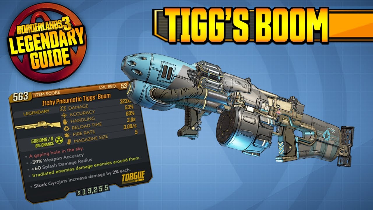 TIGG'S BOOM - BUFFED! | Legendary Item Guide [Borderlands 3]