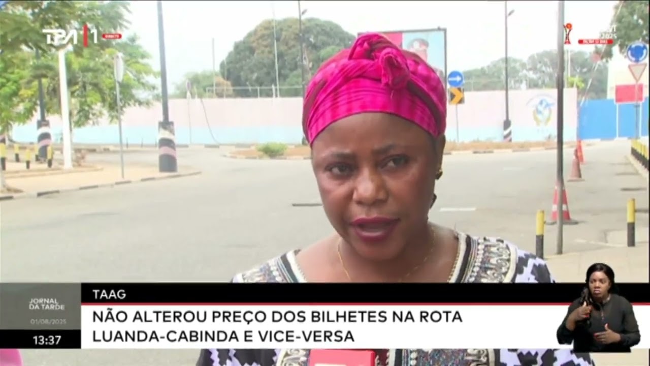 TAAG - Não alterou preço dos bilhetes na rota Luanda-Cabinda e vice-versa