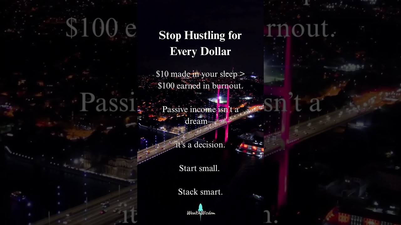 Stop Hustling for Every Dollar&hellip; Instead Do This&hellip;. #motivation #finance #pasiveincome #army #fyp