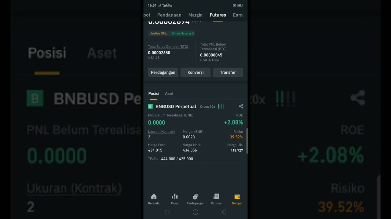 Coin Margin Future, Modal Receh Percobaan Profit Atau Liquid ? Percobaan