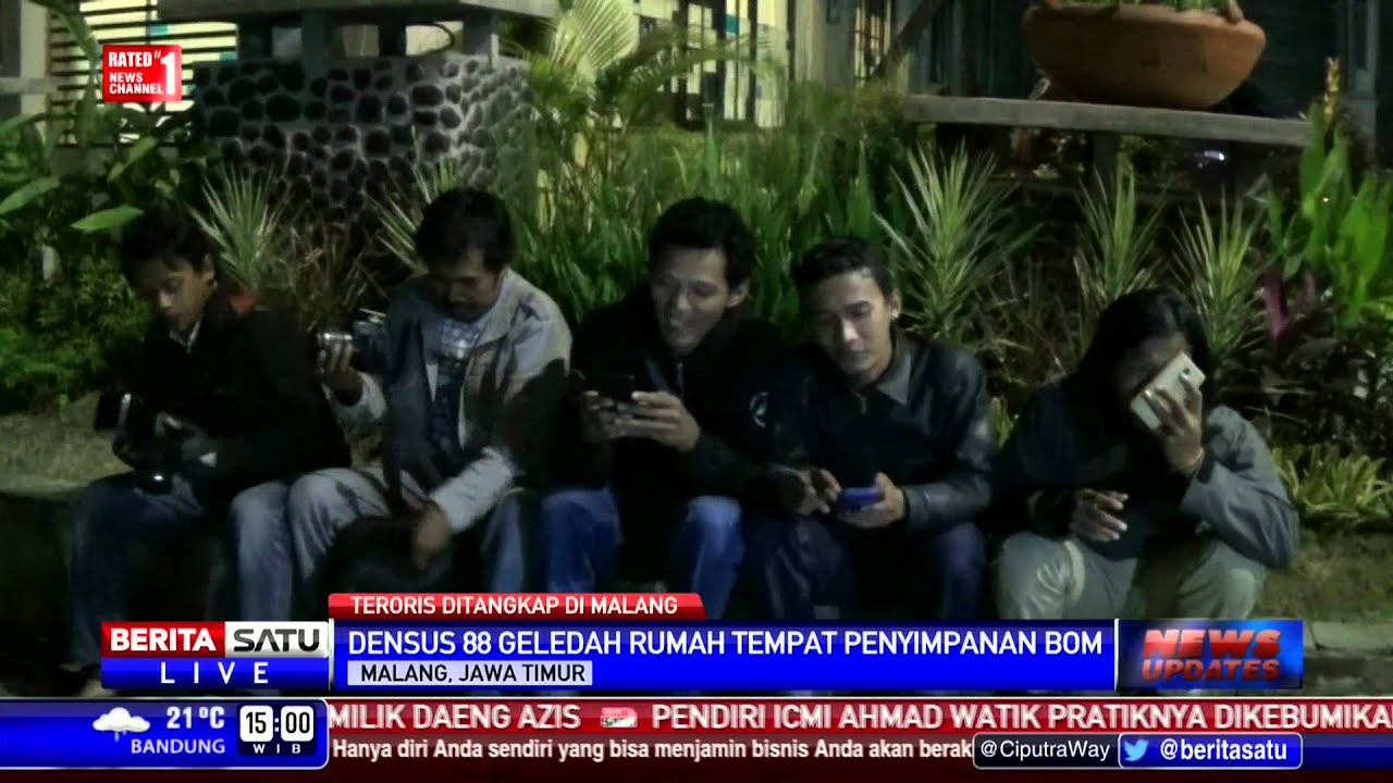 4 Terduga Teroris Ditangkap Densus 88 di Malang