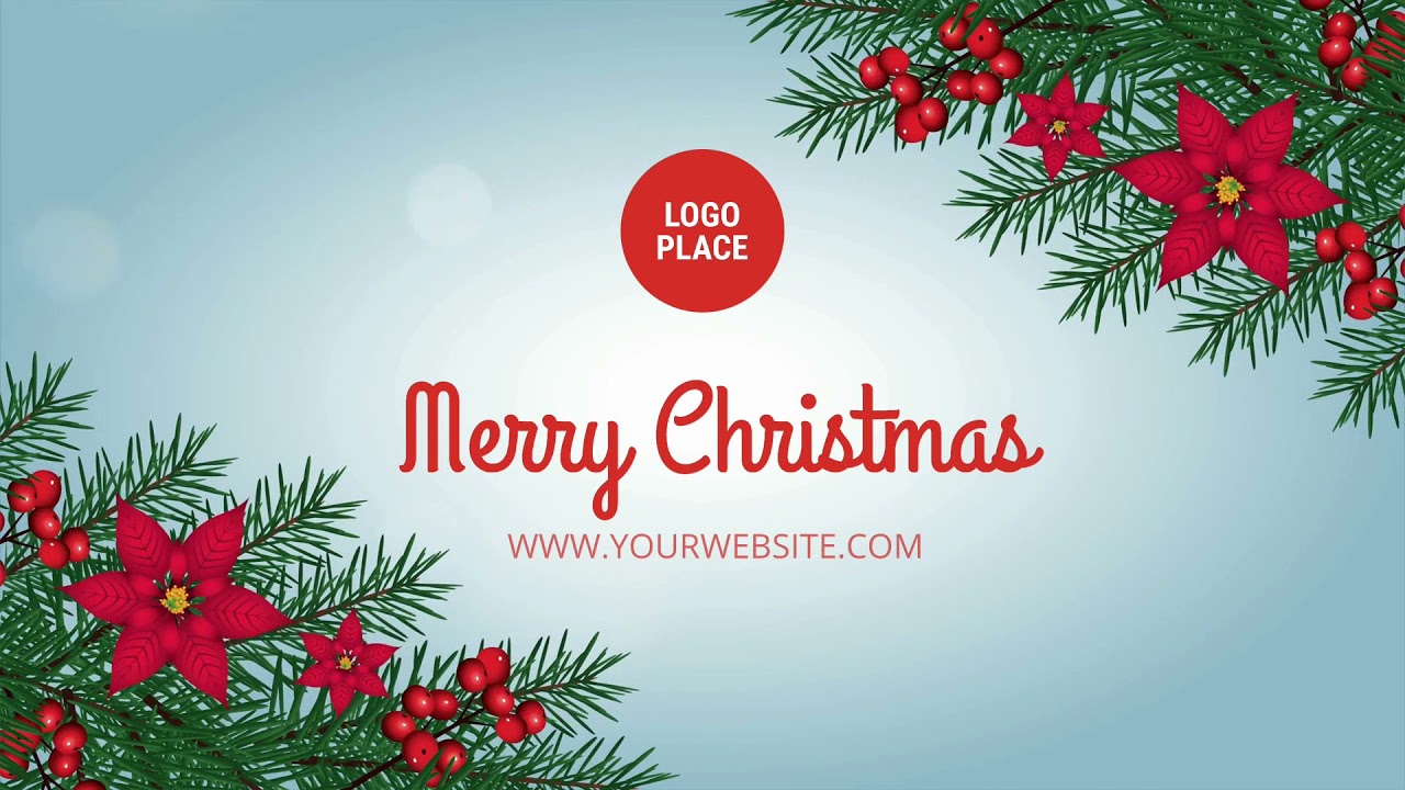 Free Merry Christmas Logo Reveal Video Template (Customizable) - FlexClip