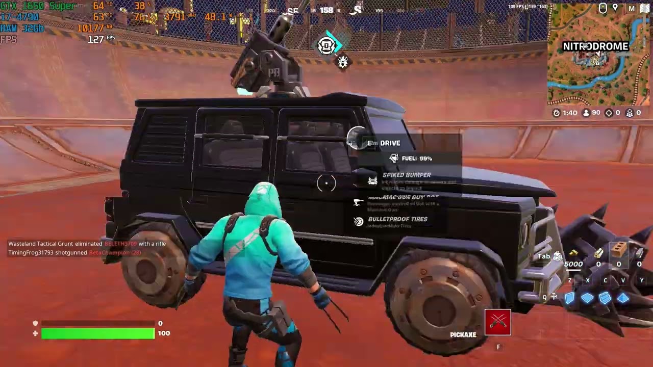 i7-4790 with gtx 1650 Super Fortnite 1080p Performance (EPIC textures EPIC view) gameplay FPS test