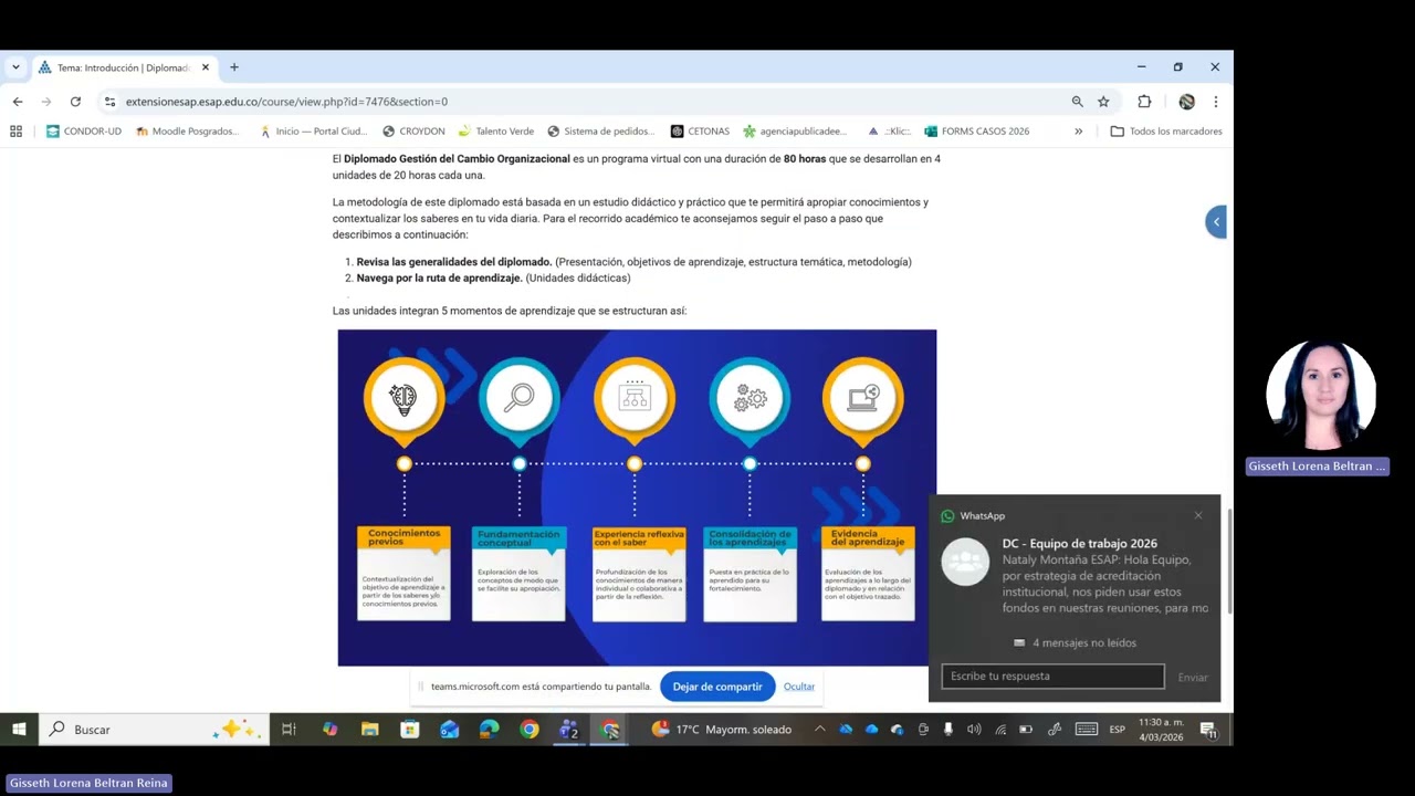 Explicación Moodle: Diplomado Gestión del cambio organizacional  20260304.
