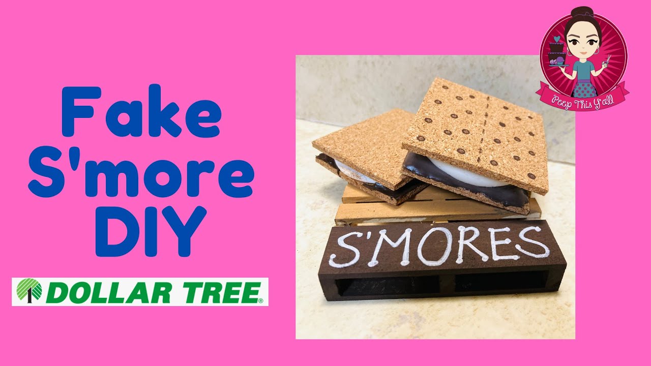 Fake S’more DIY (No Mold Required) - Dollar Tree