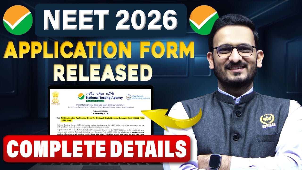 🩺 NEET 2026 Application Form Released | Complete Details, Dates & How to Apply!