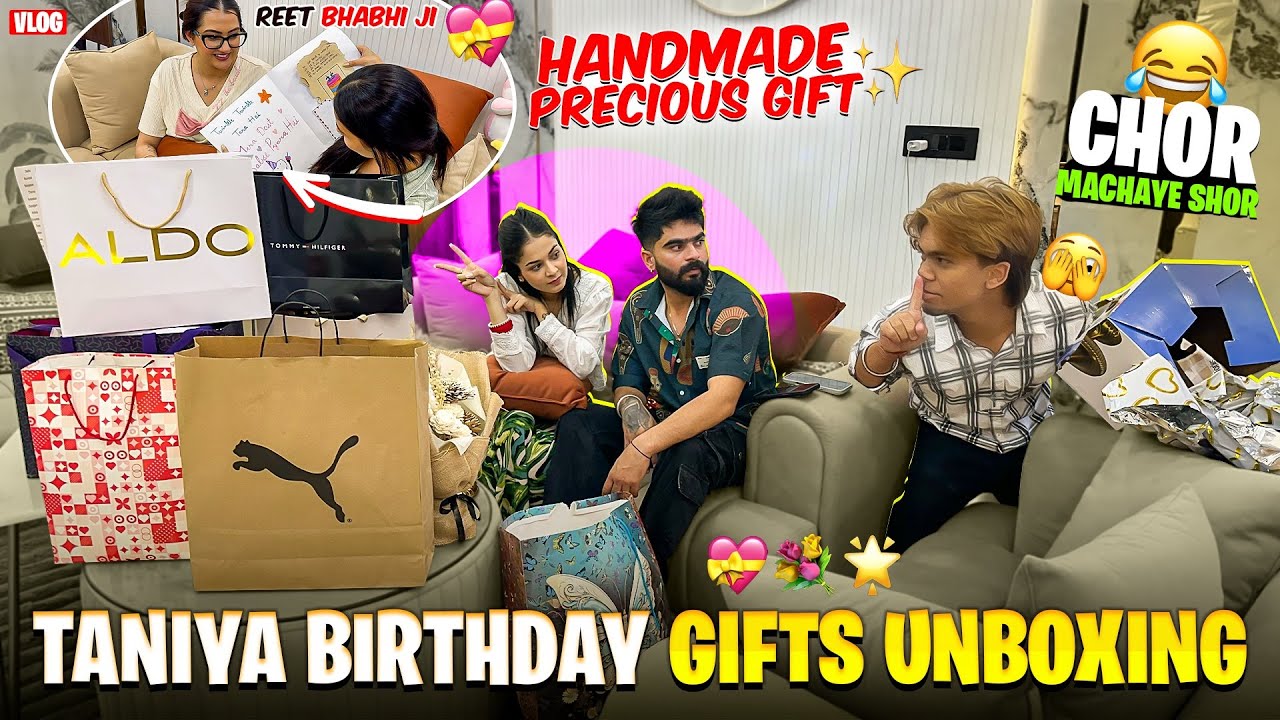 Birthday Gifts🎁UNBOXING😀 Expensive gifts😱😇THANKS TO ALL🙏❤️🧿 Taniyasajanvlog￼