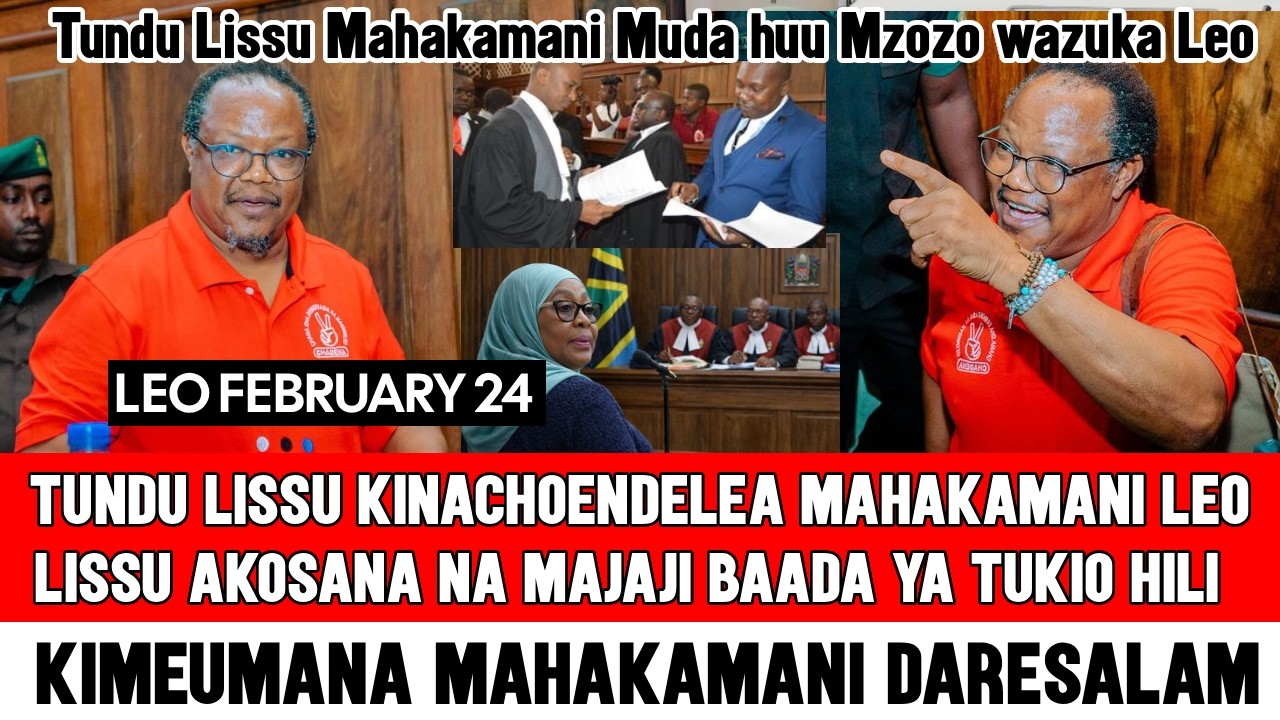 🔴Tundu Lissu: Kinachoendelea Mahakamani, Lissu AKOSANA na Majaji Baada ya Tukio hili, Kimeumana