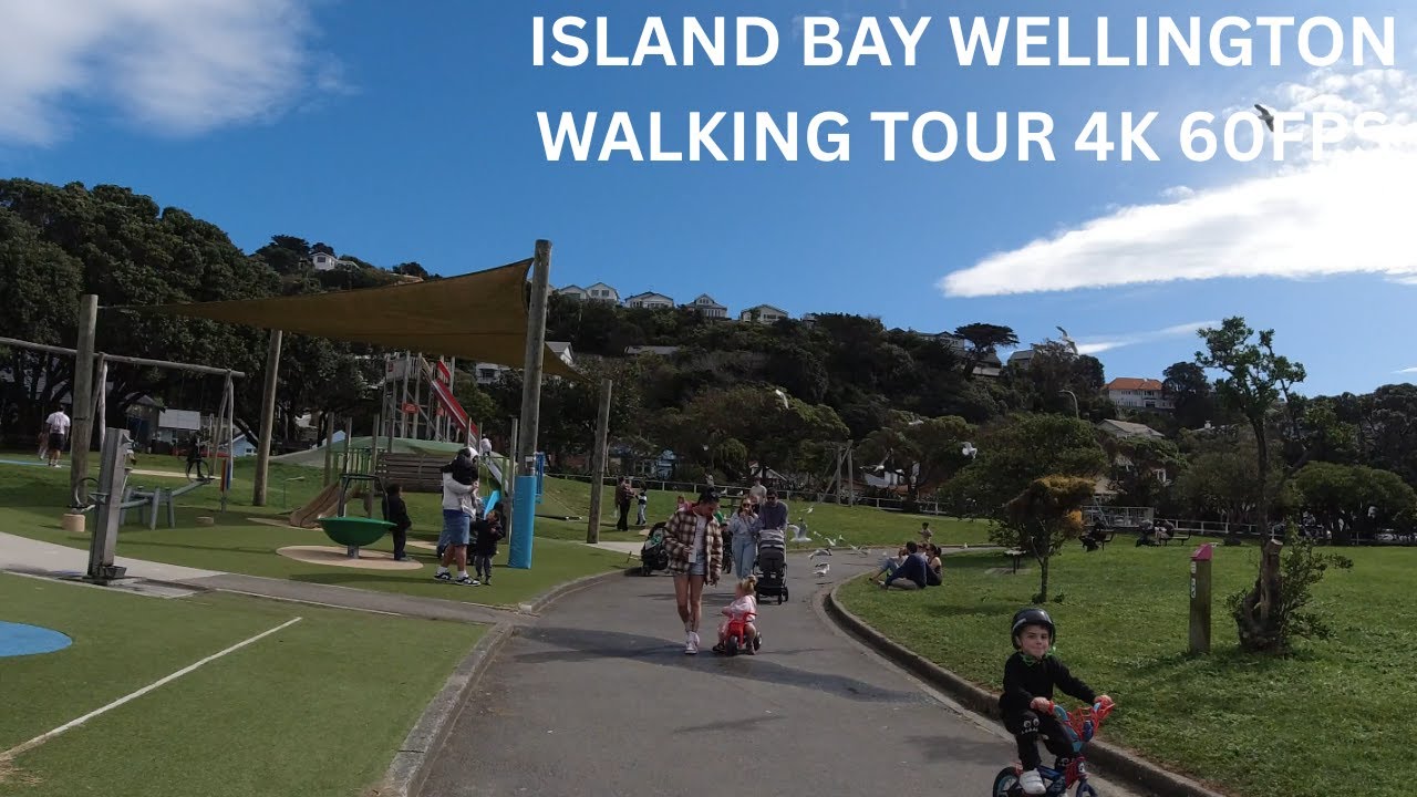 Island Bay Wellington Walking Tour | New Zealand Suburban Walk | 4K 60FPS