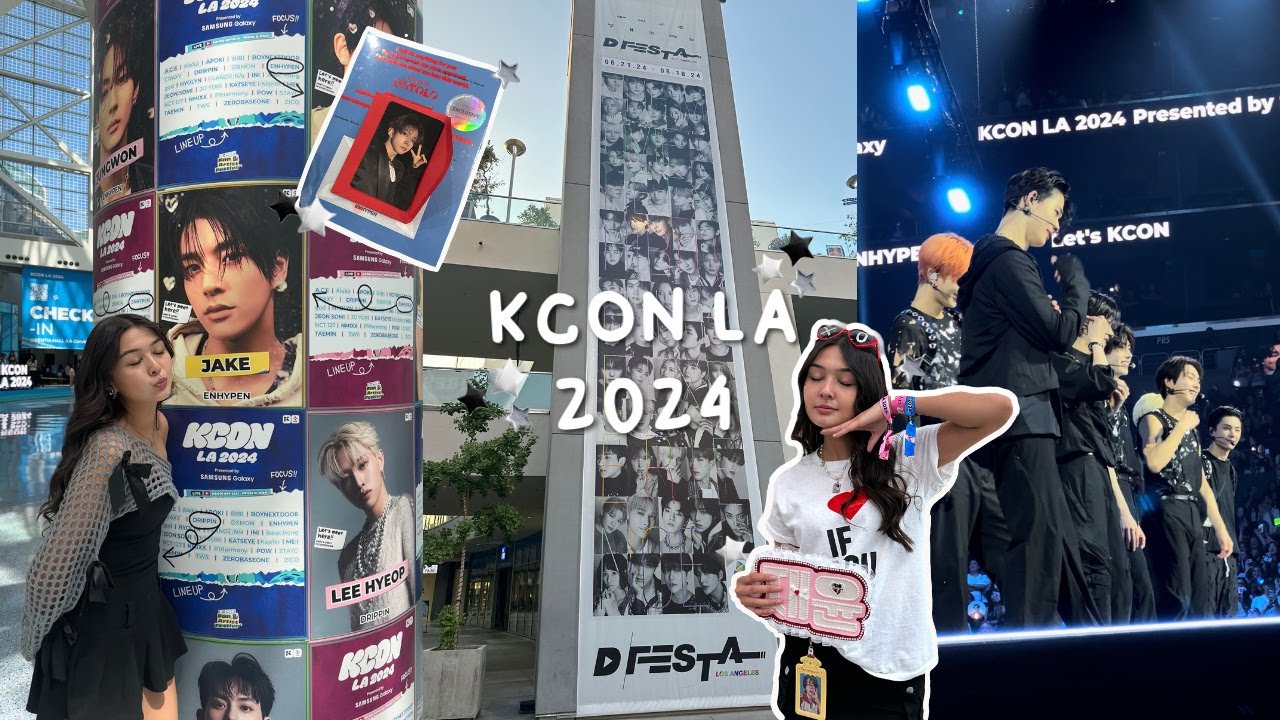 KCON LA 2024 | GA experience, album unboxing, seeing groups upclose + cute interactions!