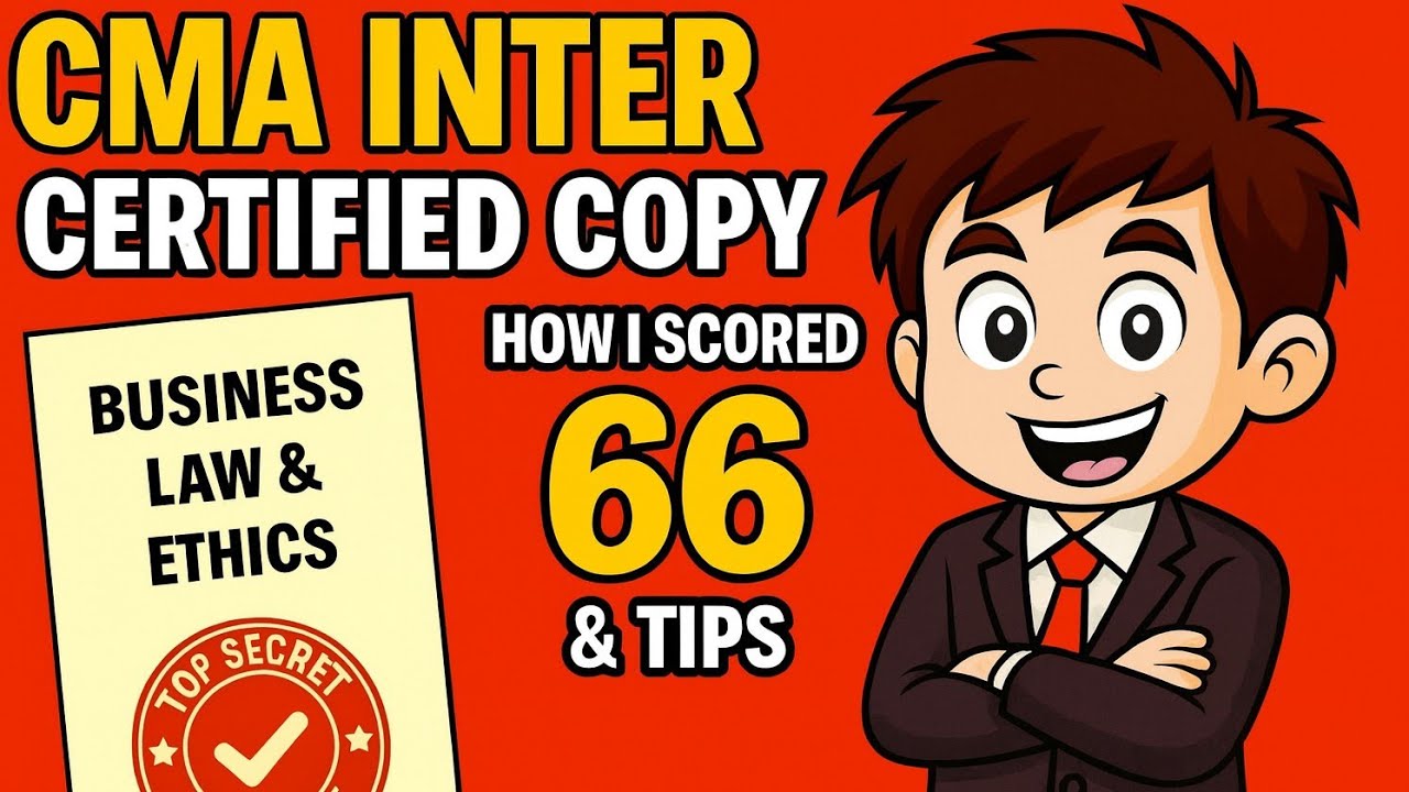 CMA Inter Dec 2024 | My Certified Copy + Study Strategy for 66 Marks in Law #Certifiedcopies#cma 