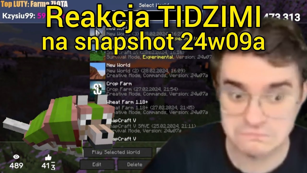 Reakcja TIDZIMI na snapshot 24w09a, nowe tło i farbowanie psów!