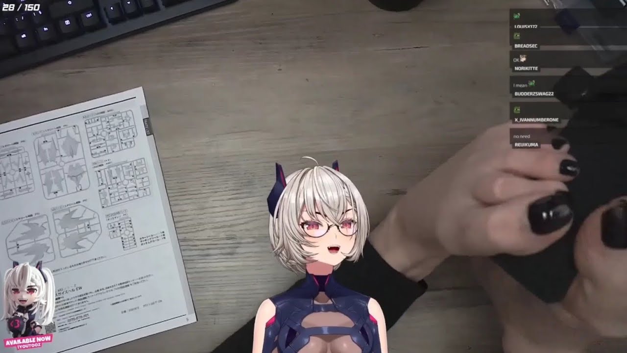 Saruei Showing Her Feet And Middle Fingers To Chat For Reaching Sub Goal