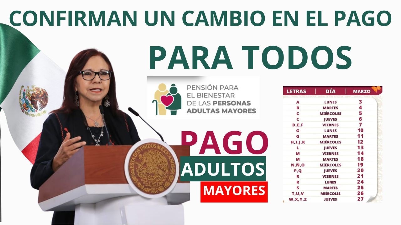 ATENCI&Oacute;N Adultos Mayores: Confirman UN CAMBIO EN LA PENSI&Oacute;N BIENESTAR
