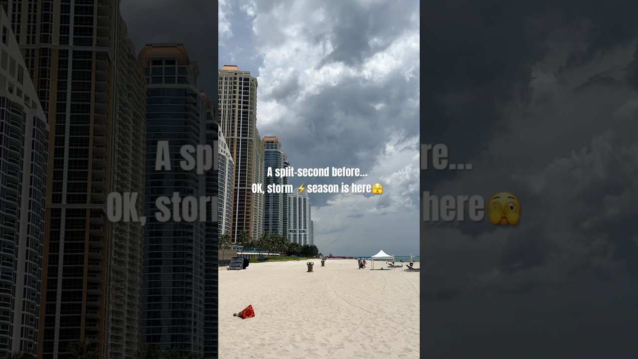 Hurricane season 2025 has officially started ⚡️ #beach #florida #hurricane