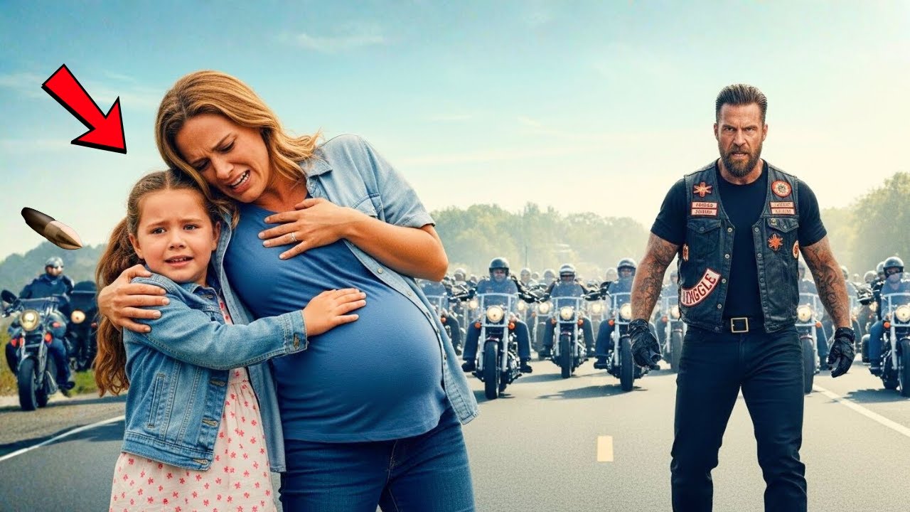 She Took Two Bullets for a Hells Angels Pregnant Wife – Then 70 Bikers Made Her Untouchable