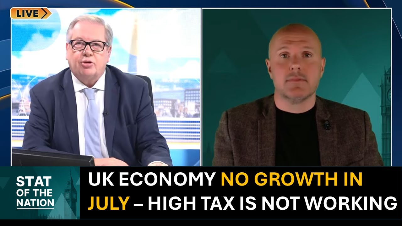 UK Economy Flatlines in July | High Tax is Choking Growth | Jamie Jenkins with Mike Graham