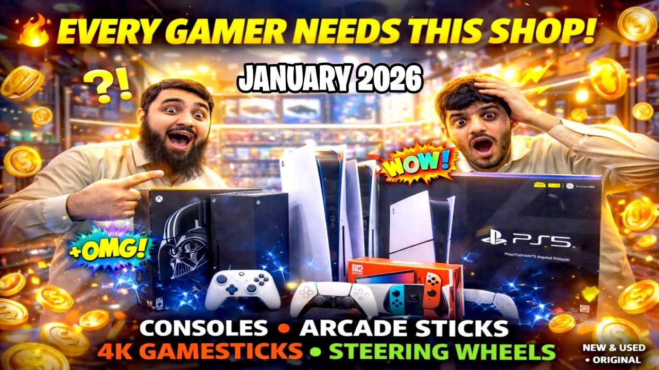 BEST PRICES OF NEW USED GAMING CONSOLES,GAMES,CONTROLLERS,STEERING WHEELS,ACCESSORIE ON JANUARY 2026