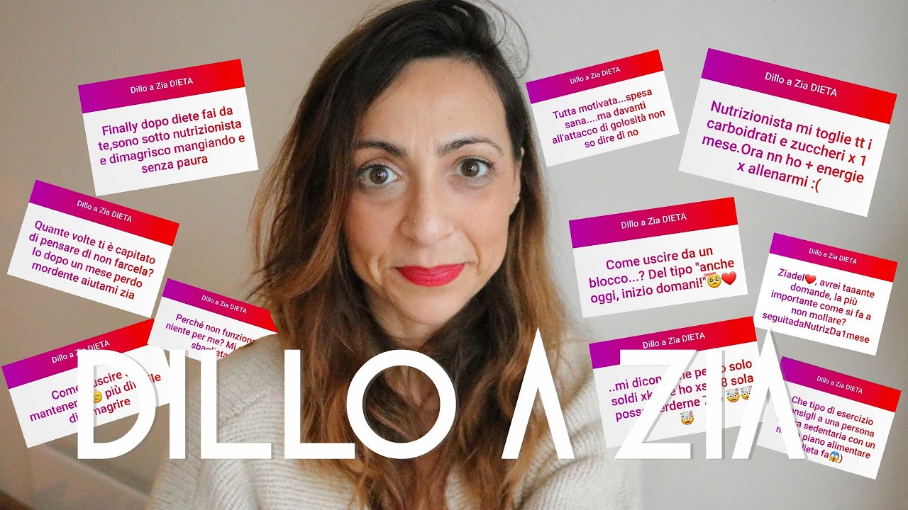 Rispondo alle domande sulla dieta | dillo a zia youtube | AnnalisaSuperStar