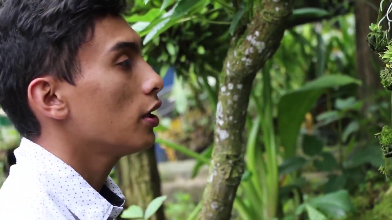 Abelardo Garza Joven orquideologo de 22 años - Floridablanca, Colombia