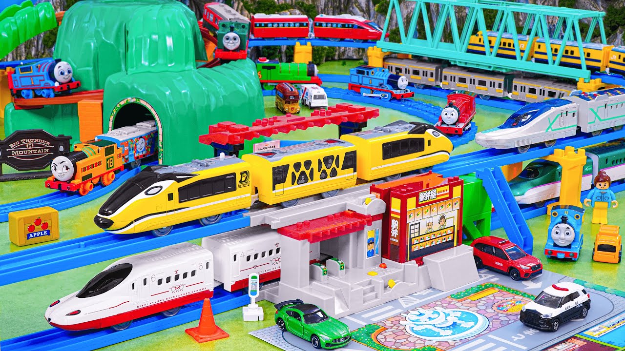 Plarail Shinkansen subway line ☆ Construction of multi-purpose Big Thunder Mountain Railroad