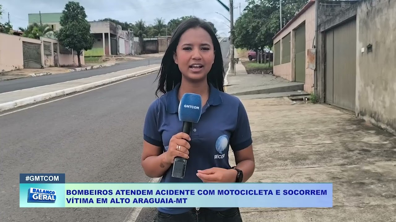 BOMBEIROS ATENDEM ACIDENTE COM MOTOCICLETA E SOCORREM  VÍTIMA EM ALTO ARAGUAIA MT