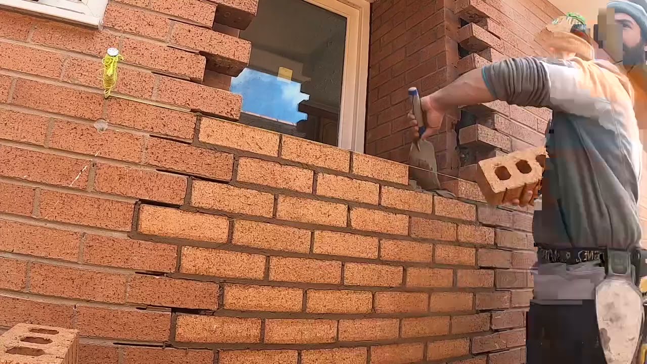 Bricklaying how to brick up a door