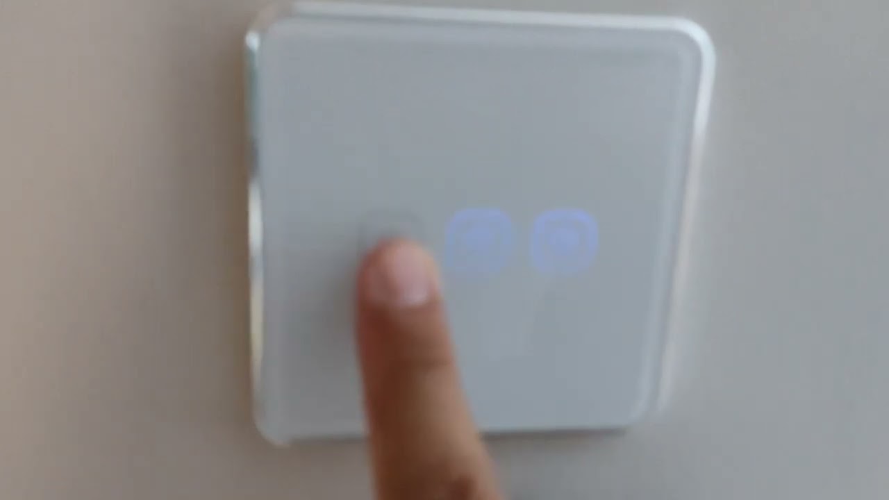 Premium glass touch light switch gives a gentle feedback when pressed