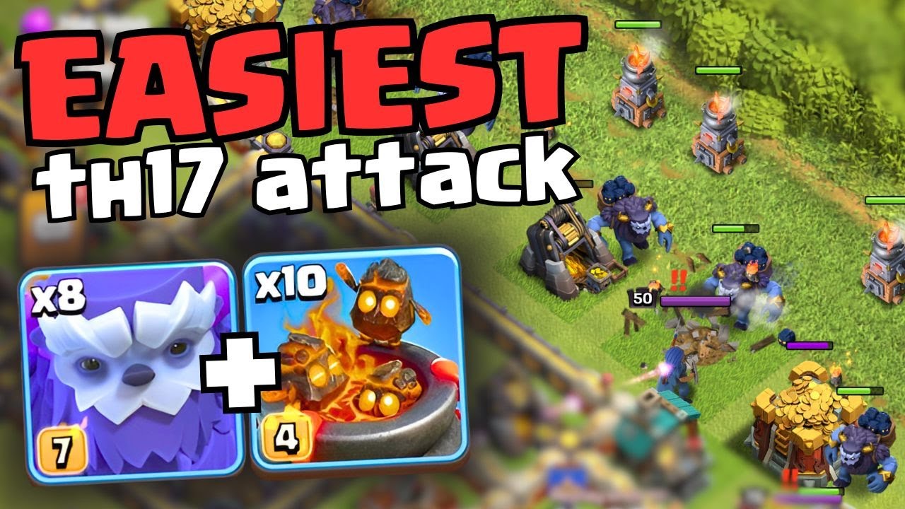 This is BY FAR the EASIEST attack at Town Hall 17 - and it's SHOCKingly good! | Clash of Clans