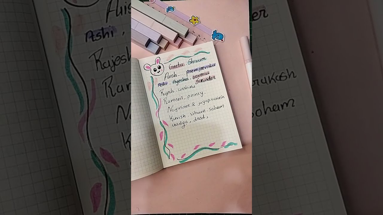 Aesthetic name writing 💗✨
