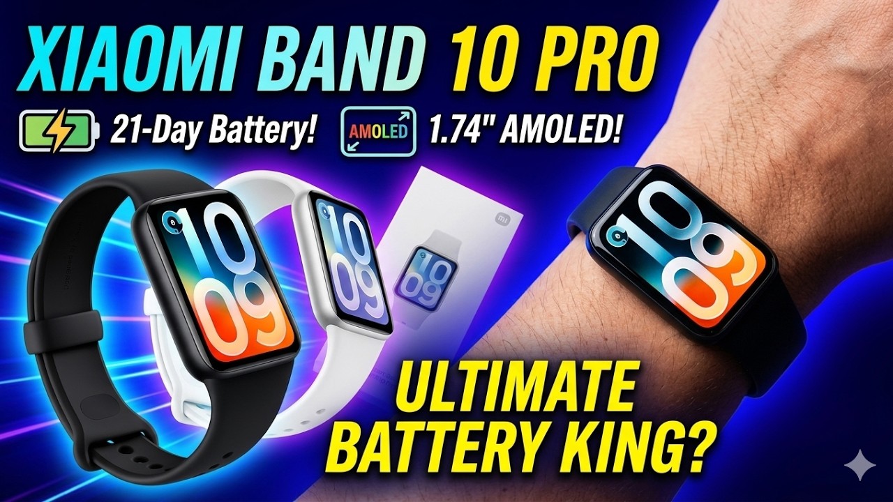 Xiaomi Smart Band 10 Pro | AMOLED-дисплей | 21 день автономной работы | Распаковка