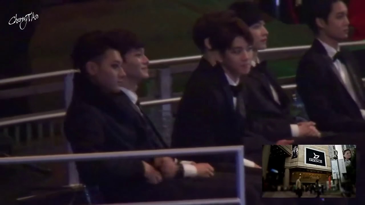 141203 EXO reaction to BTS vs Block B MAMA 2014