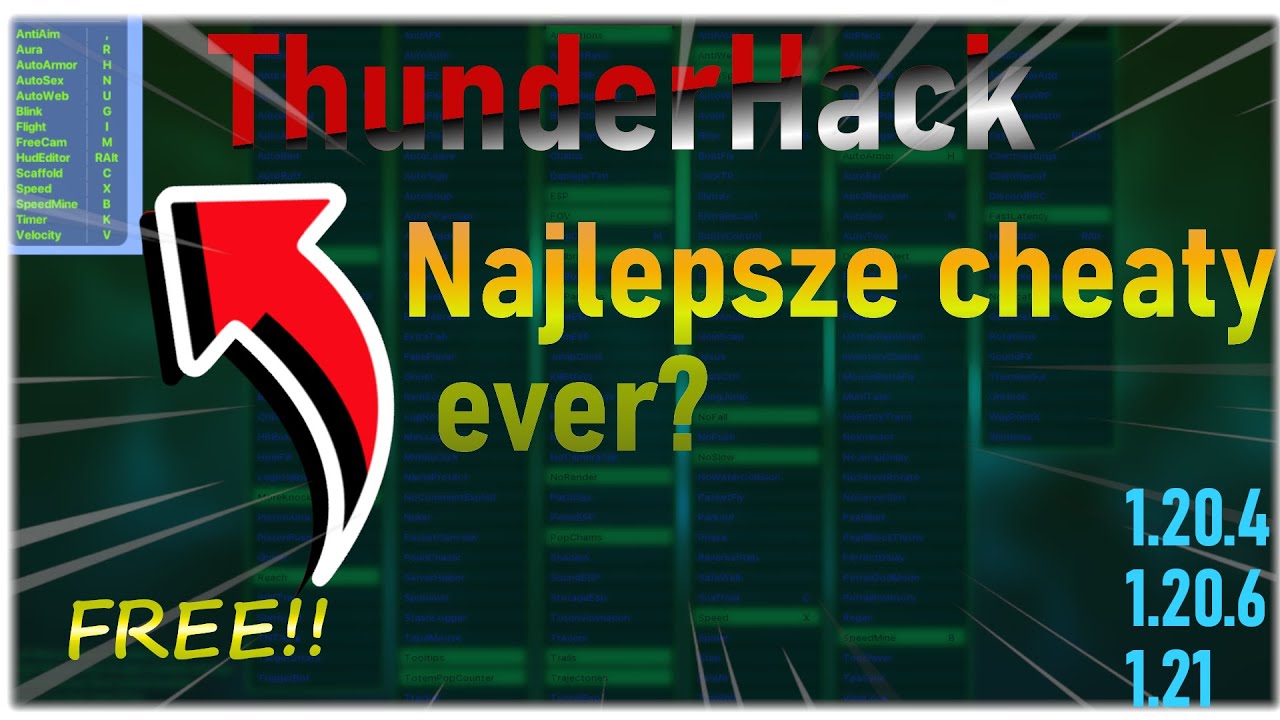 To najlepsze cheaty na Feathera na 1.21 - ThunderHack