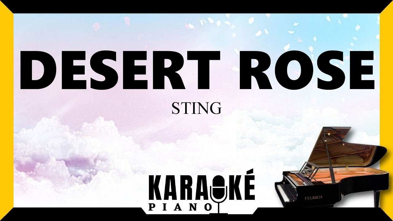 Desert rose STING 🎹 Karaoké Piano Français #karaoke