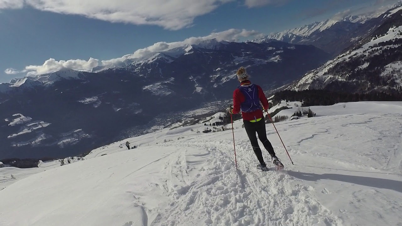 Sortie Trail Blanc au dessus de Valezan avec Robin