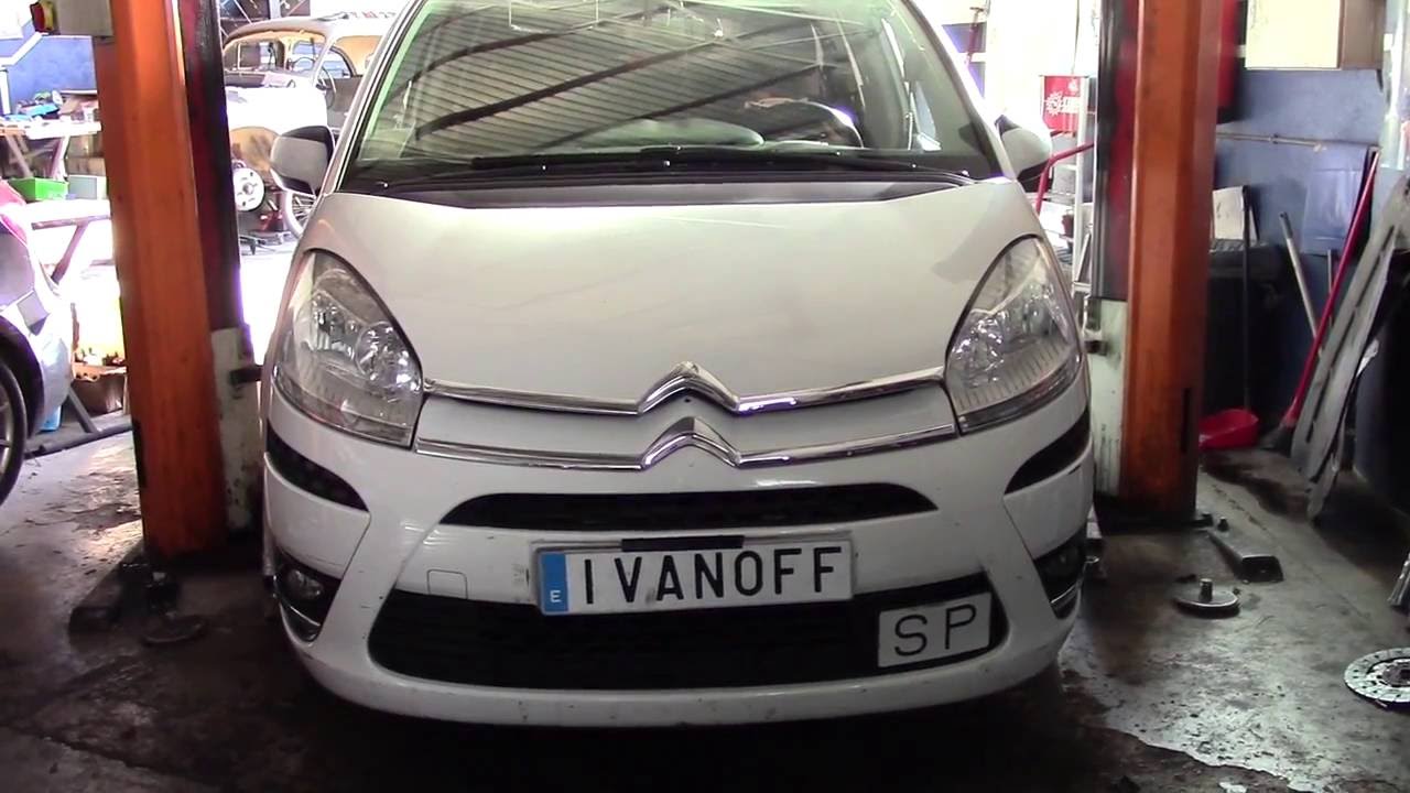 Citroen C4  Picasso Мотор 1 6   9H05  Замена ГРМ, замена помпы, замена фильтров и масла, обнуление