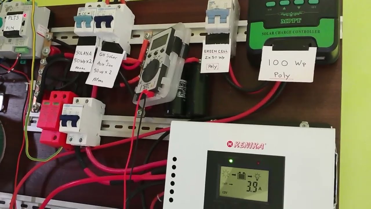 PLTS system 12volt, input scc 2 x tegangan baterai.