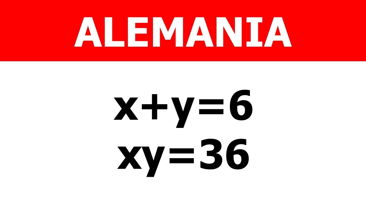 ALEMANIA | ¿Puedes Resolver Este Problema?