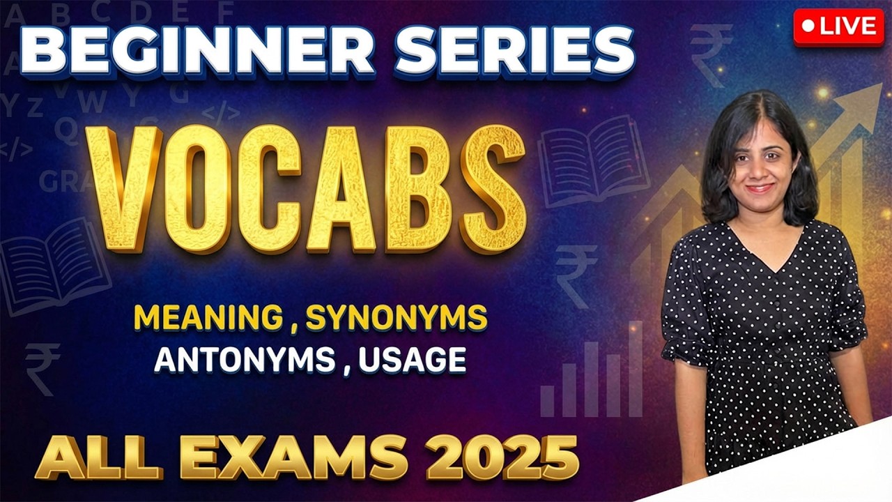 VOCABS | BEGINNERS SERIES | DAY - 27 | ALL COMPETITIVE EXAMS 2026 | BY Ms.KAMALA