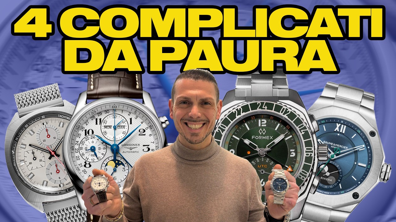 4 Orologi Complicati Degni di Nota: Edox, Longines, Formex e Riviera