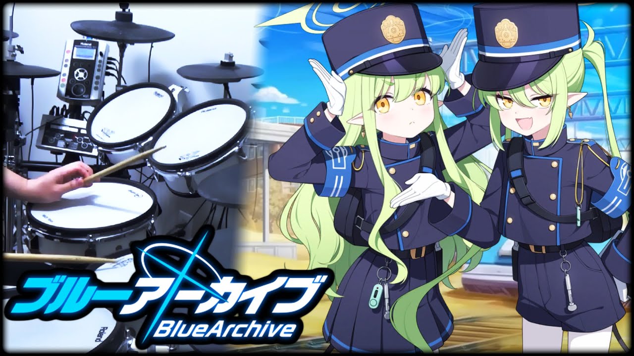 [Blue Archive OST 207] Shupogaki 💢😡 Hikari & Nozomi | Highlander Railway Academy Theme (BGM on drum)