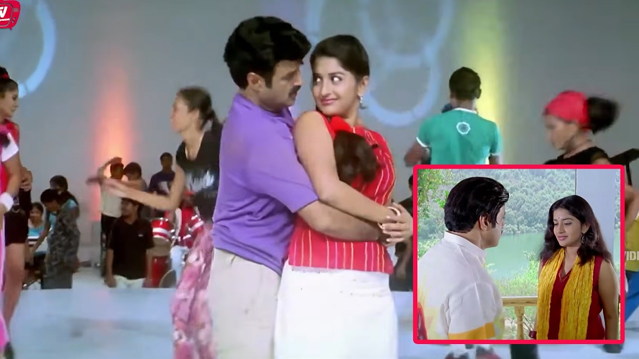 Balakrishna & Meera Jasmine Cute Love Scene |  @TeluguVideoZ