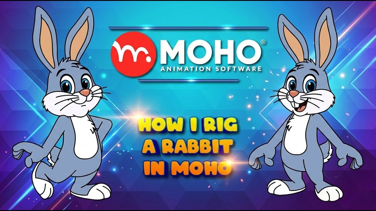 How I Rig a Rabbit in Moho | Rigged Animation