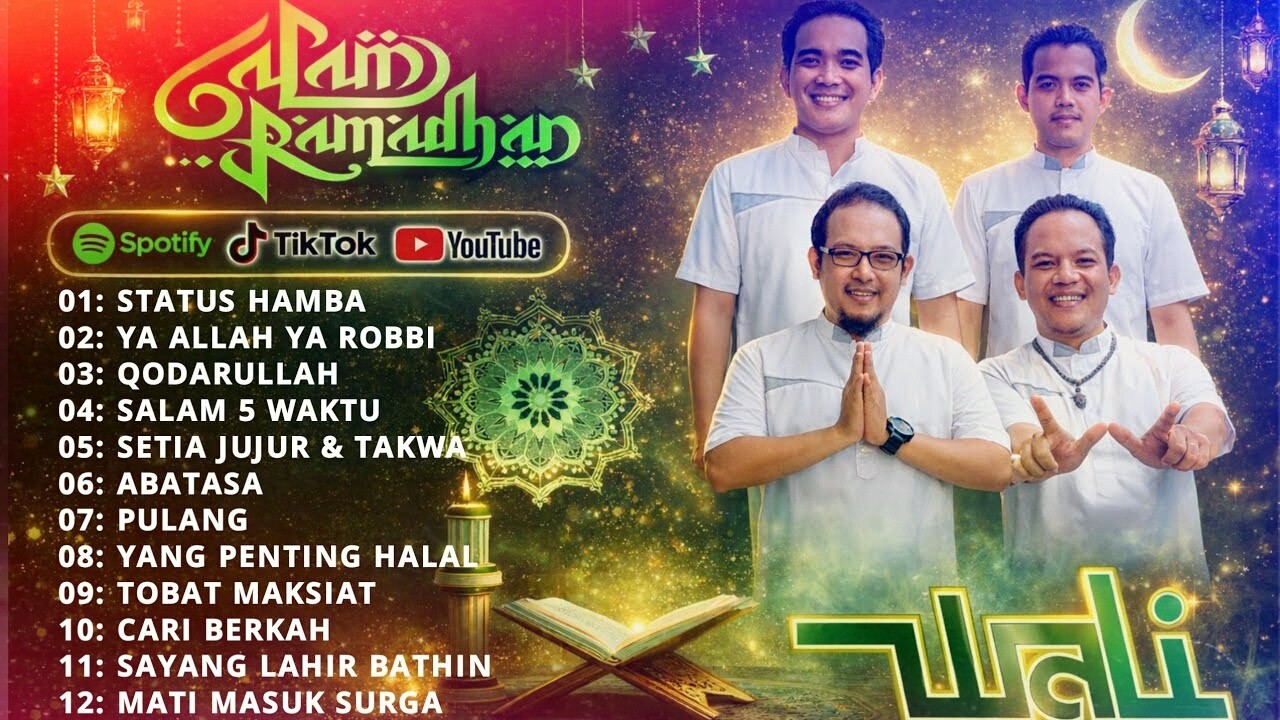 WALI BAND ALBUM RELIGI II BEST LAGU WALI BAND TERBAIK SEPANJANG MASA II spesial bulan suci ramadhan