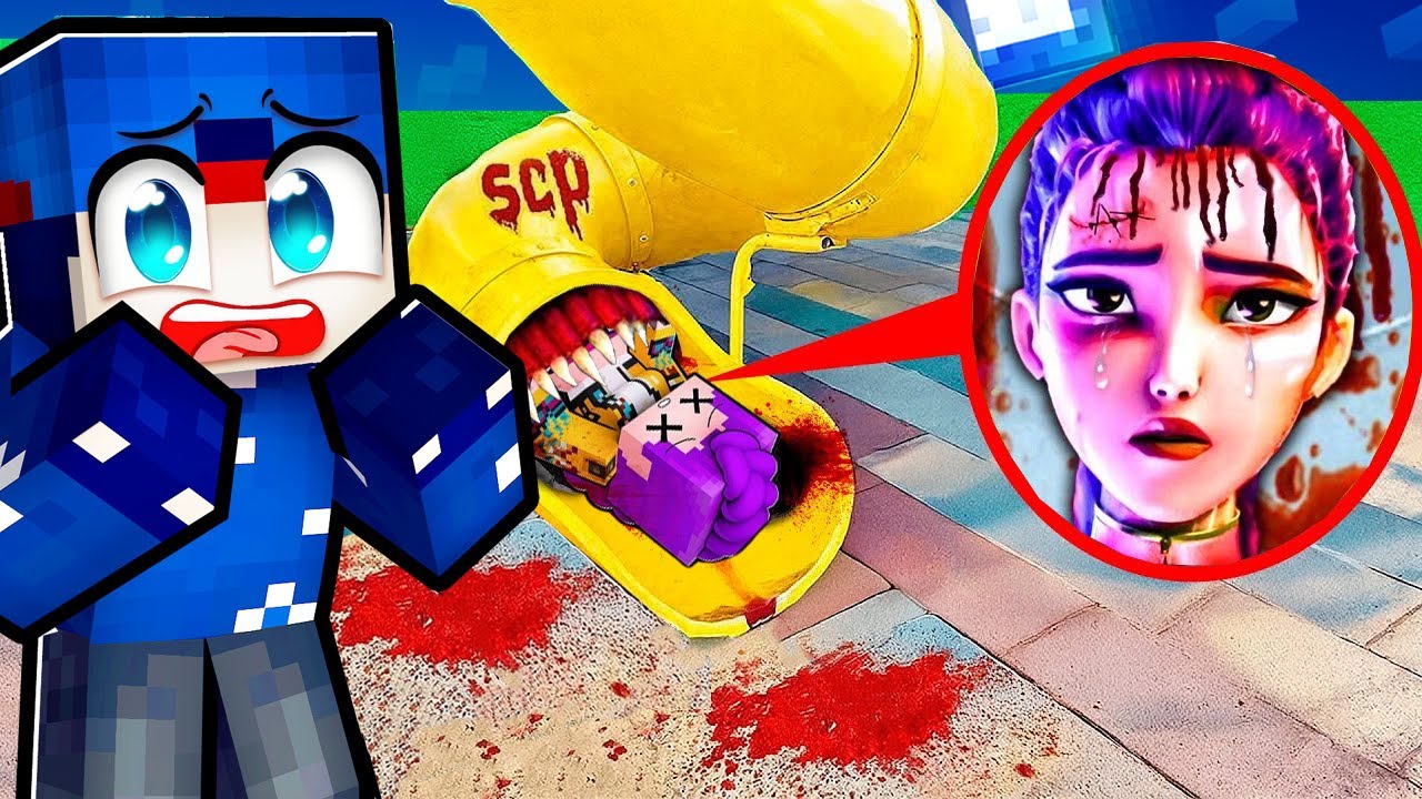 SCP SLIDE A MANGÉ RUMI DES HUNTRIX DANS UN PARC DE JEUX SUR MINECRAFT ! 😱